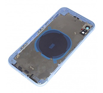 Задняя крышка для iPhone XR (синий) в сборе, ориг#2160680