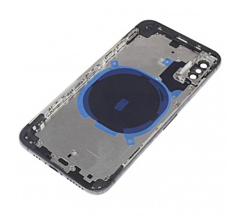 Задняя крышка для iPhone XS (серый) в сборе, ориг#2160672