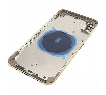 Задняя крышка для iPhone XS Max (золото) в сборе, ориг#2160668