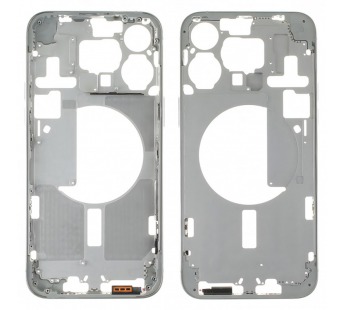 Средняя часть корпуса для iPhone 15 Pro Max (белый), ориг#2162503