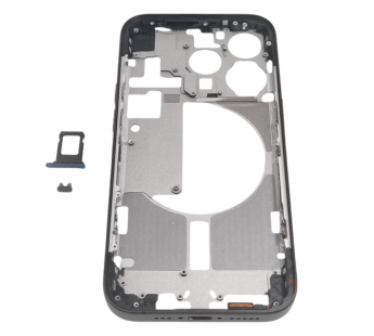 Средняя часть корпуса для iPhone 15 Pro (черный), ориг#2162504
