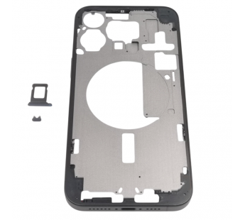 Средняя часть корпуса для iPhone 15 Pro Max (черный), ориг#2162501