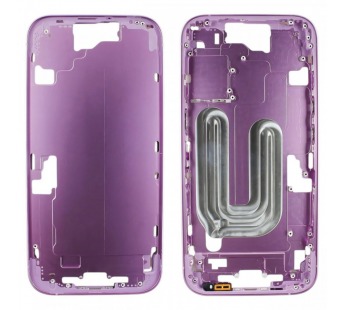 Средняя часть корпуса для iPhone 16 (розовый), ориг#2162500