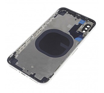 Задняя крышка для iPhone X (белый) в сборе, ориг#2160765