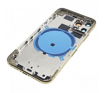 Задняя крышка для iPhone 11 Pro (золото) в сборе, ориг#2160761
