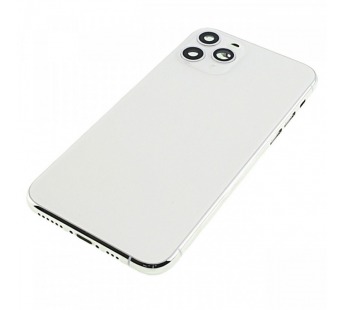 Задняя крышка для iPhone 11 Pro (серебро) в сборе, ориг#2160760