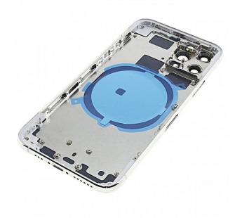 Задняя крышка для iPhone 11 Pro (серебро) в сборе, ориг#2160759