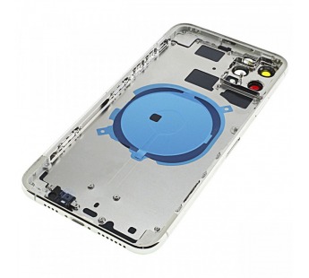 Задняя крышка для iPhone 11 Pro Max (серебро) в сборе, ориг#2160751