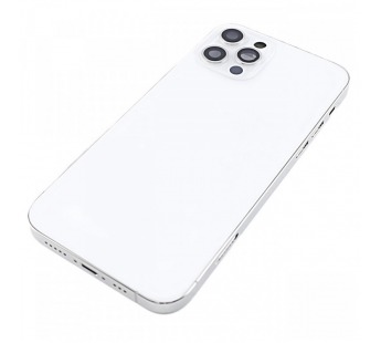 Задняя крышка для iPhone 12 Pro (серебро) в сборе, ориг#2160746