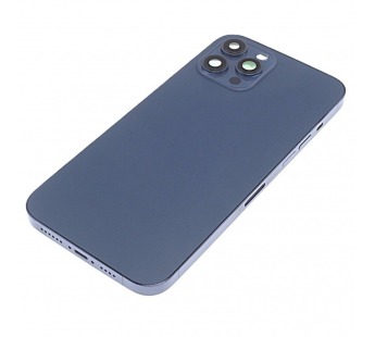 Задняя крышка для iPhone 12 Pro Max (синий) в сборе, ориг#2160736