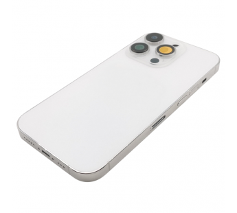 Задняя крышка для iPhone 14 Pro (серебро) в сборе, ориг#2160720