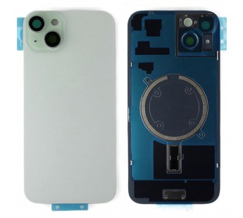 Задняя крышка для iPhone 15 Plus (зеленый) в сборе, ориг#2165032