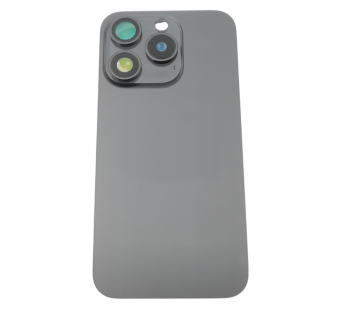 Задняя крышка для iPhone 15 Pro (черный) в сборе, ориг#2165028