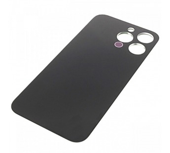 Задняя крышка для iPhone 15 Pro Max (черный) с широкимиотверстиями, ориг#2165020