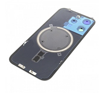 Задняя крышка для iPhone 15 Pro (синий) в сборе, ориг#2162971