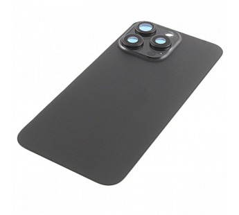 Задняя крышка для iPhone 15 Pro Max (черный) в сборе, ориг#2163270