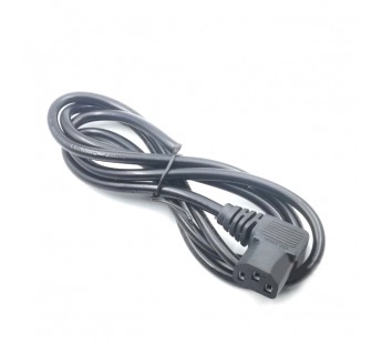 Кабель сетевой 220 В PC-186 (3-pin 1,4м) (угловой) БЕЗ ВИЛКИ#2162929