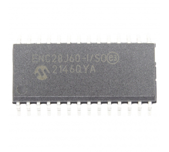 Интерфейсы Microchip ENC28J60-I/SO (SO-28) Автономный Ethernetконтроллер с SPI интерфейсом#2179089