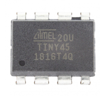 Микроконтроллеры Microchip ATtiny45-20PU (DIP-8) Микроконтроллер8-Бит, AVR#2174187