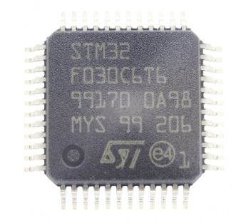 Микроконтроллеры STM STM32F030C6T6 (LQFP-48) Микроконтроллер32-Бит, ARM Cortex M0#2174214