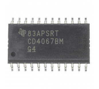Логические микросхемы TI CD4067BM (SO-24) Аналоговыймультиплексор#2163315