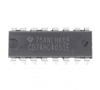 Логические микросхемы TI CD74HC4051E (DIP-16) Аналоговыймультиплексор#2163305
