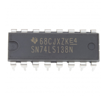Логические микросхемы TI SN74LS138N (DIP-16) Декодер двоичного кодав десятичный#2163451