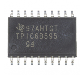 Логические микросхемы TI TPIC6B595DW (SO-20) Сдвиговый регистр8-бит с открытым стоком#2163493