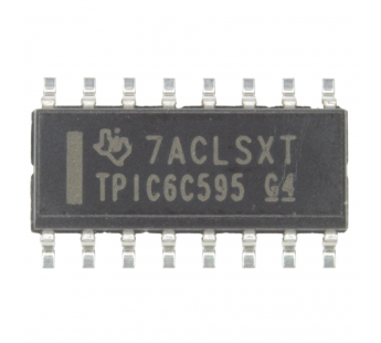 Логические микросхемы TI TPIC6C595DR (SO-16) Сдвиговый регистр8-бит с открытым стоком#2163492