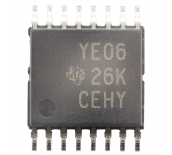 Логические микросхемы TI TXB0106PWR (TSSOP-16)/YE06Преобразователь уровня 6-бит с защитой от электростатики#2163488