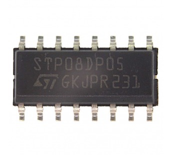 Драйвер индикаторов STM STP08DP05MTR (SO-16) Драйвер светодиодов8 бит 20-100мА#2163192