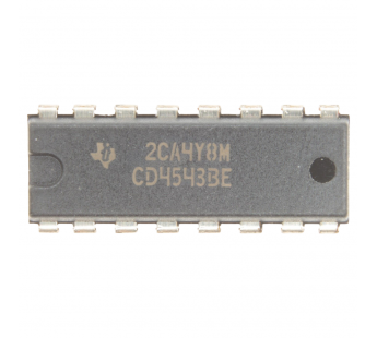 Драйвер индикаторов TI CD4543BE (DIP-16) Драйвержидкокристаллического индикатора#2163189