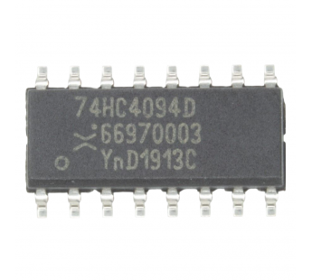 Логические микросхемы Nexperia 74HC4094D (SO-16) Сдвиговый регистр8-раз.#2163209