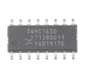 Логические микросхемы NXP 74HC165D (SO-16) Сдвиговый регистр8-раз.#2163263