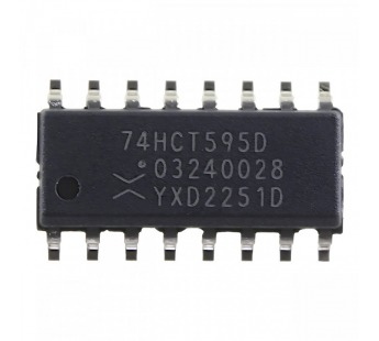Логические микросхемы NXP 74HCT595D (SO-16) Сдвиговый регистр8-раз.#2163260