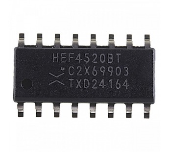 Логические микросхемы NXP HEF4520BT (SO-16) Двоичный счетчик#2163250