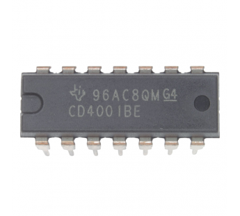 Логические микросхемы TI CD4001BE (DIP-14) Логический элемент2ИЛИ-НЕ#2163363