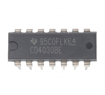 Логические микросхемы TI CD4030BE (DIP-14) Логический элементисключающее ИЛИ#2163357