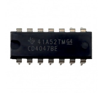 Логические микросхемы TI CD4047BE (DIP-14)Моностабильный/нестабильный мультивибратор#2163356