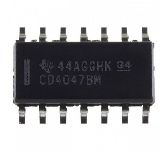 Логические микросхемы TI CD4047BM (SO-14)Моностабильный/нестабильный мультивибратор#2163355
