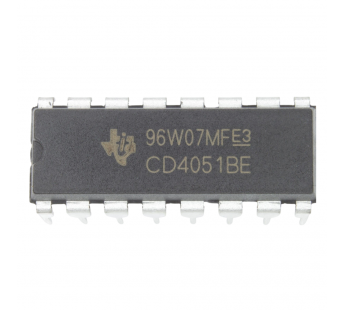 Логические микросхемы TI CD4051BE (DIP-16) Аналоговыймультиплексор#2163353