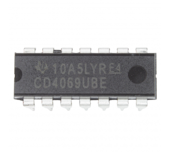 Логические микросхемы TI CD4069UBE (DIP-14) Логический элемент НЕ#2163311
