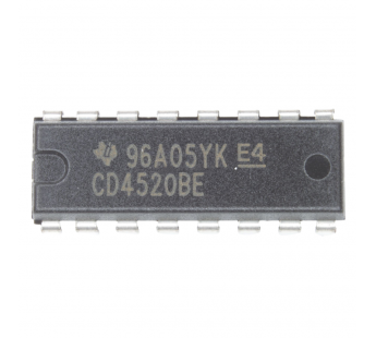 Логические микросхемы TI CD4520BE (DIP-16) Двоичный счётчик#2163306