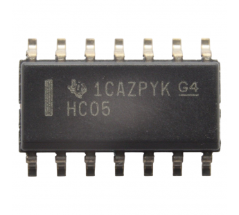 Логические микросхемы TI SN74HC05DR (SO-14) Логический элемент НЕ6-каналов#2163463