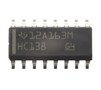 Логические микросхемы TI SN74HC138DR (SO-16) Дешифратор 3 на 8#2163462