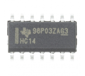 Логические микросхемы TI SN74HC14D (SO-14) Инвертор с триггеромШмидта 6-каналов#2163460
