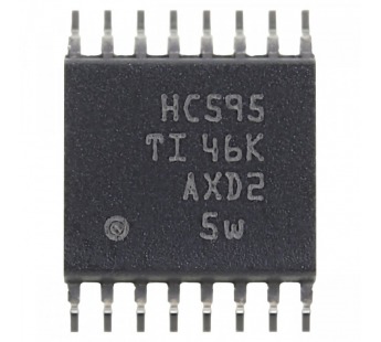 Логические микросхемы TI SN74HC595PWR (TSSOP-16) Сдвиговыйрегистр 8-раз.#2163453
