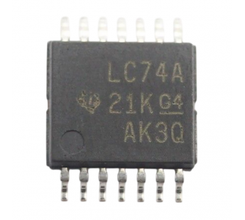 Логические микросхемы TI SN74LVC74APW (TSSOP-14) D-триггер2-канала#2163495