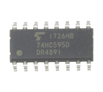 Логические микросхемы TOSHIBA 74HC595D (SO-16) Сдвиговый регистр8-раз.#2163514