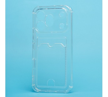 Чехол-накладка - SC276 с картхолдером для "Honor 600 Pro" (transparent) (245011)#2166736